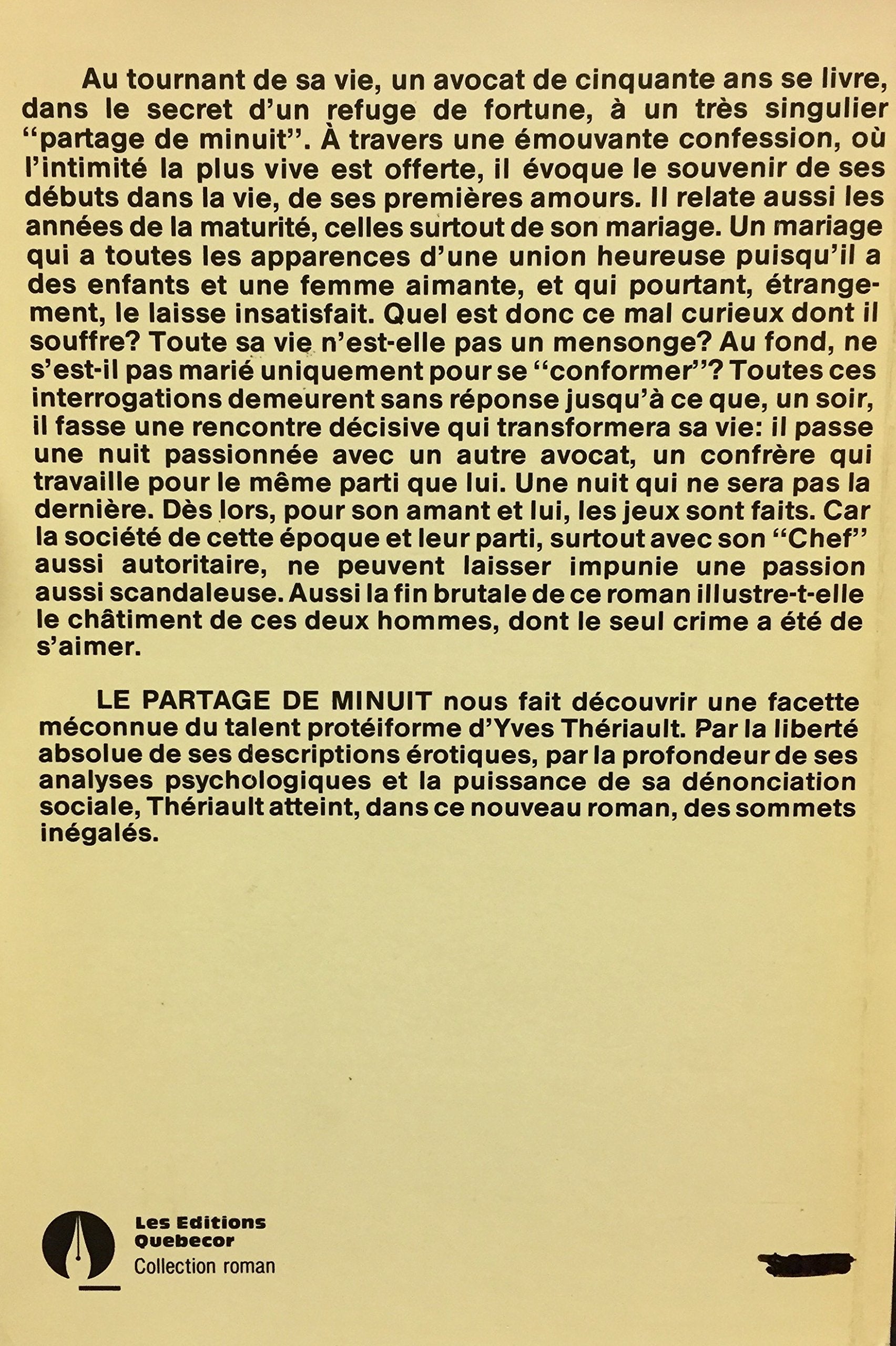 Le partage de minuit (Yves Thériault)