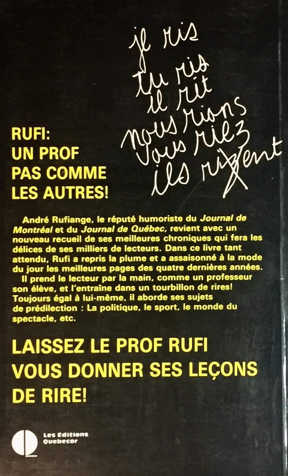 Silence dans La Classe! (André Rufiange)