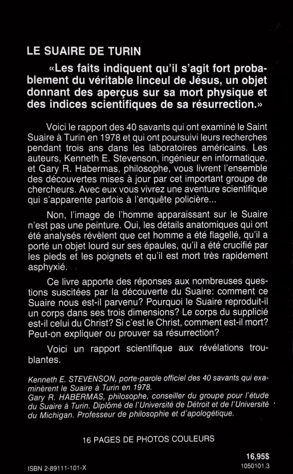 La vérité sur le suaire de turin: Preuves de la mort et de la résurrection du Christ (Kenneth E. Stevenson)