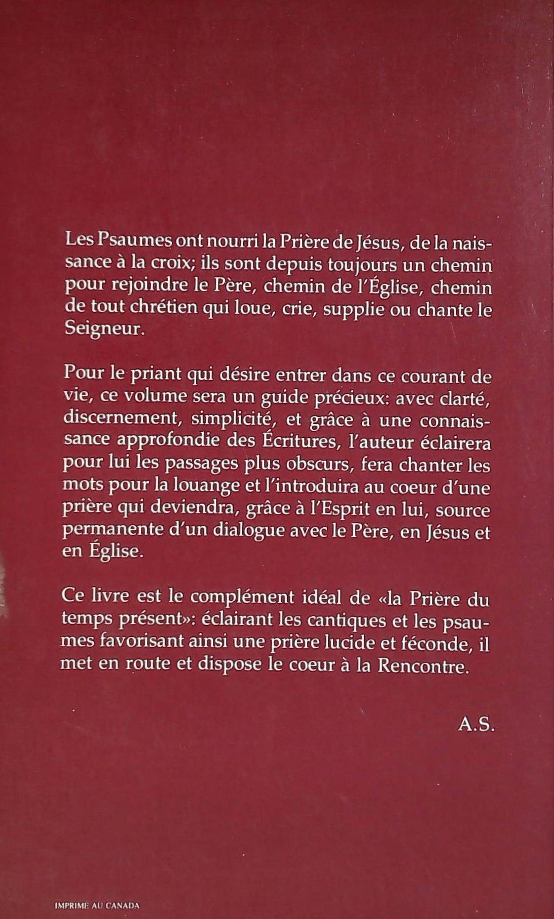 La prière du Christ et de l'Église (Armand Desautels)