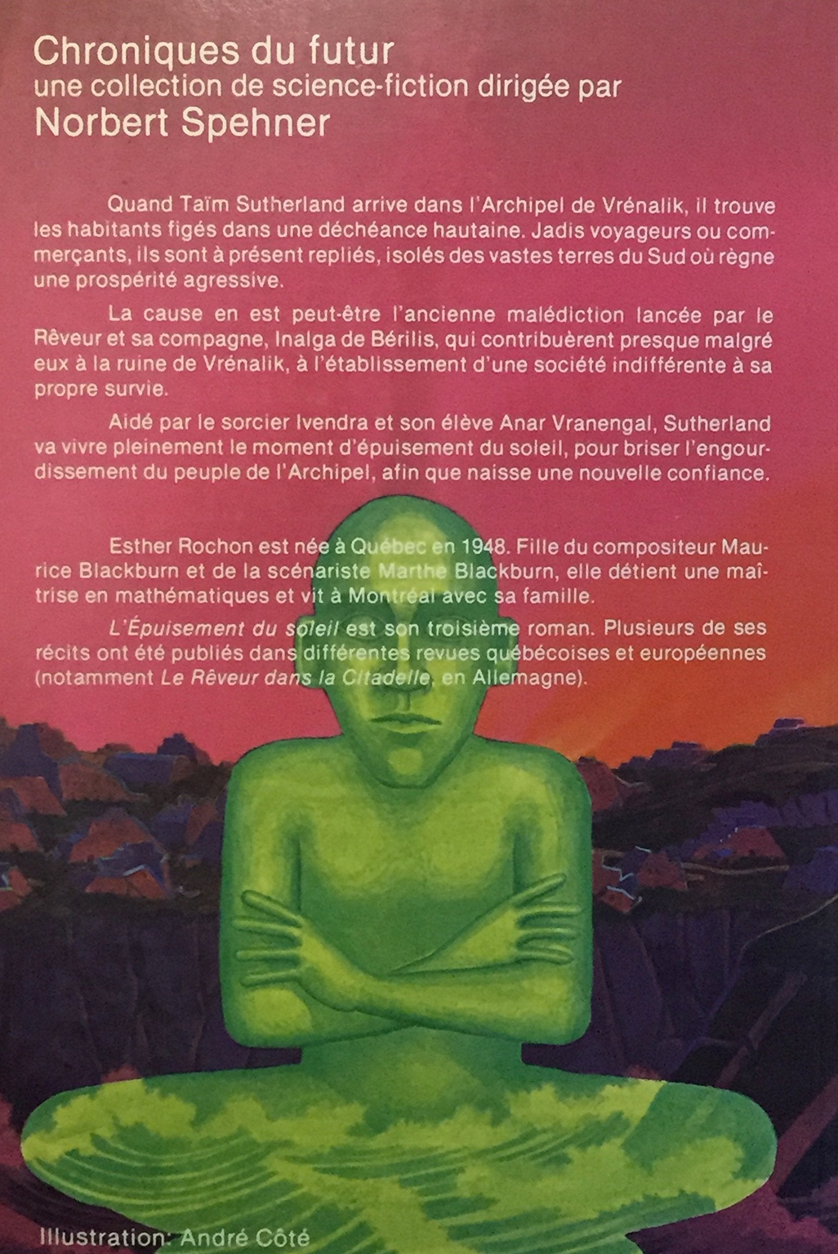 L'épuisement su soleil (Esther Rochon)