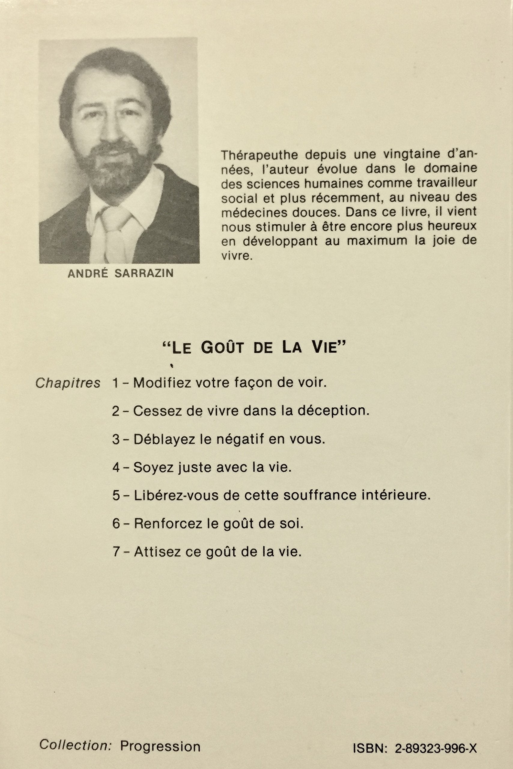Le goût de la vie (André Sarrazin)