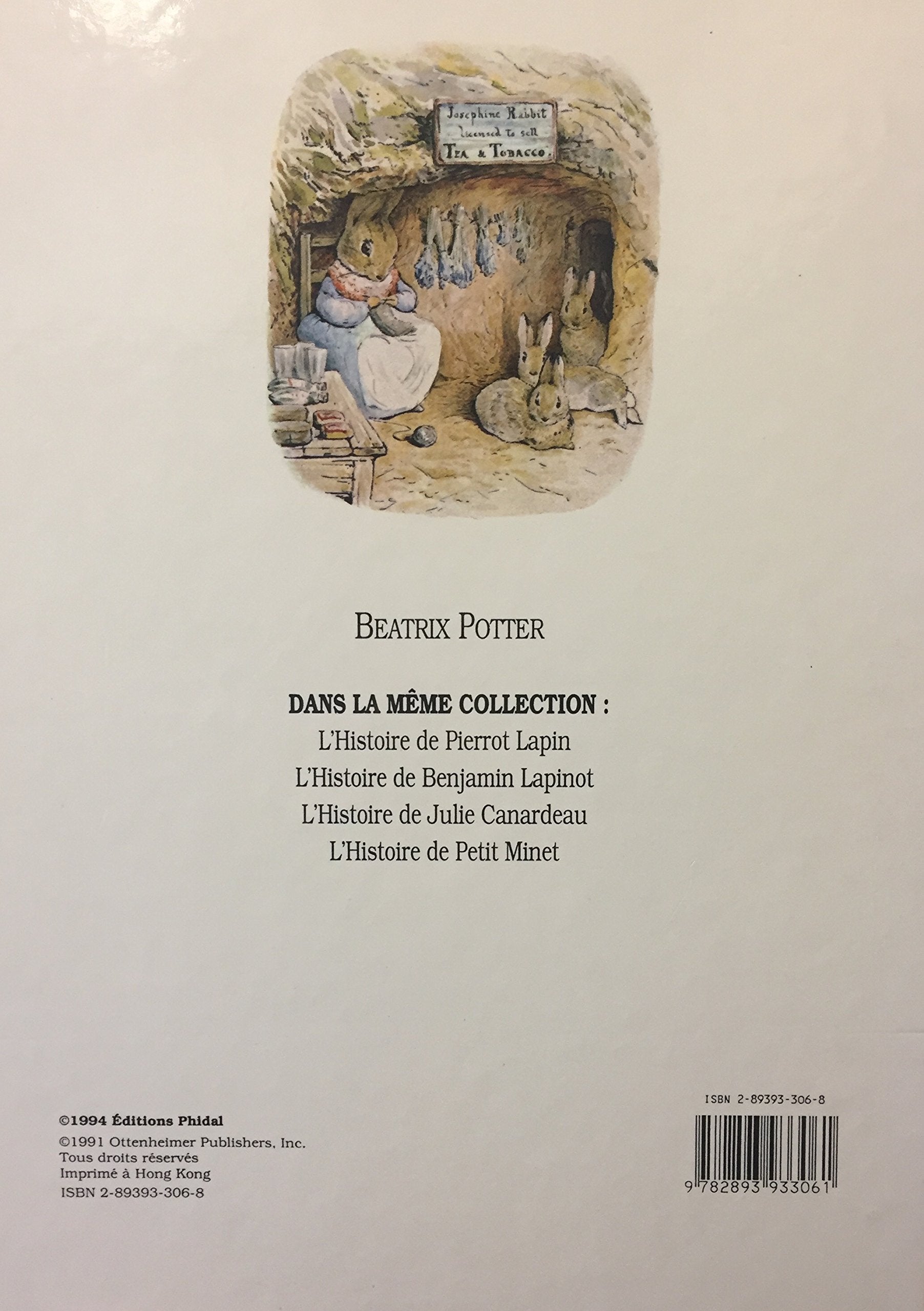 L'histoire de Benjamin Lapinot (Beatrix Potter)