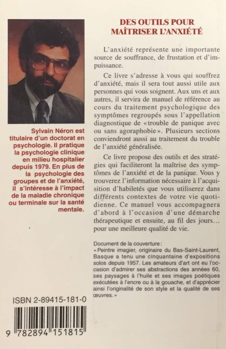 Des outils pour maîtriser l'anxiété (Dr Sylvain Néron)