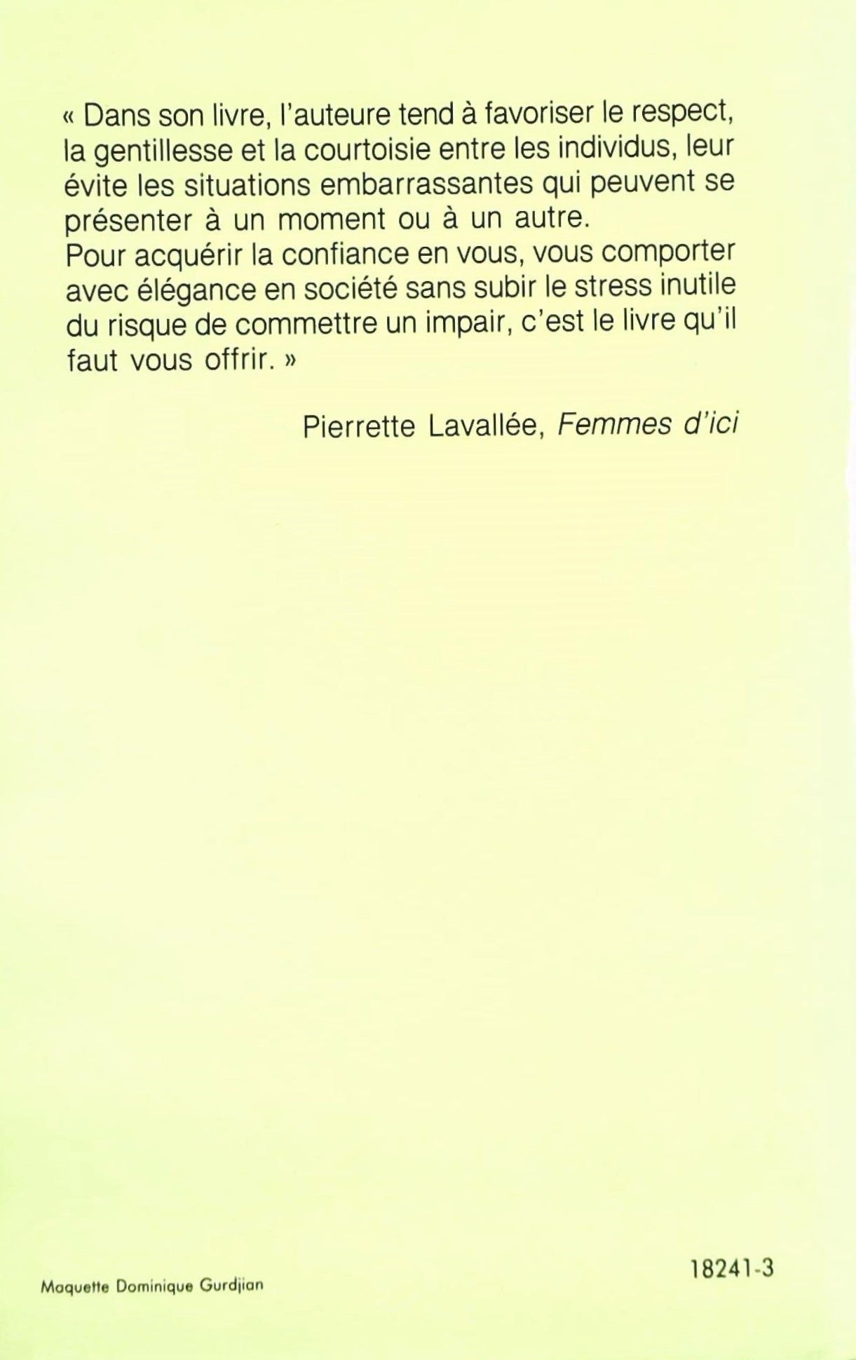 Le livre de l'étiquette (Marguerite Du Coffre)