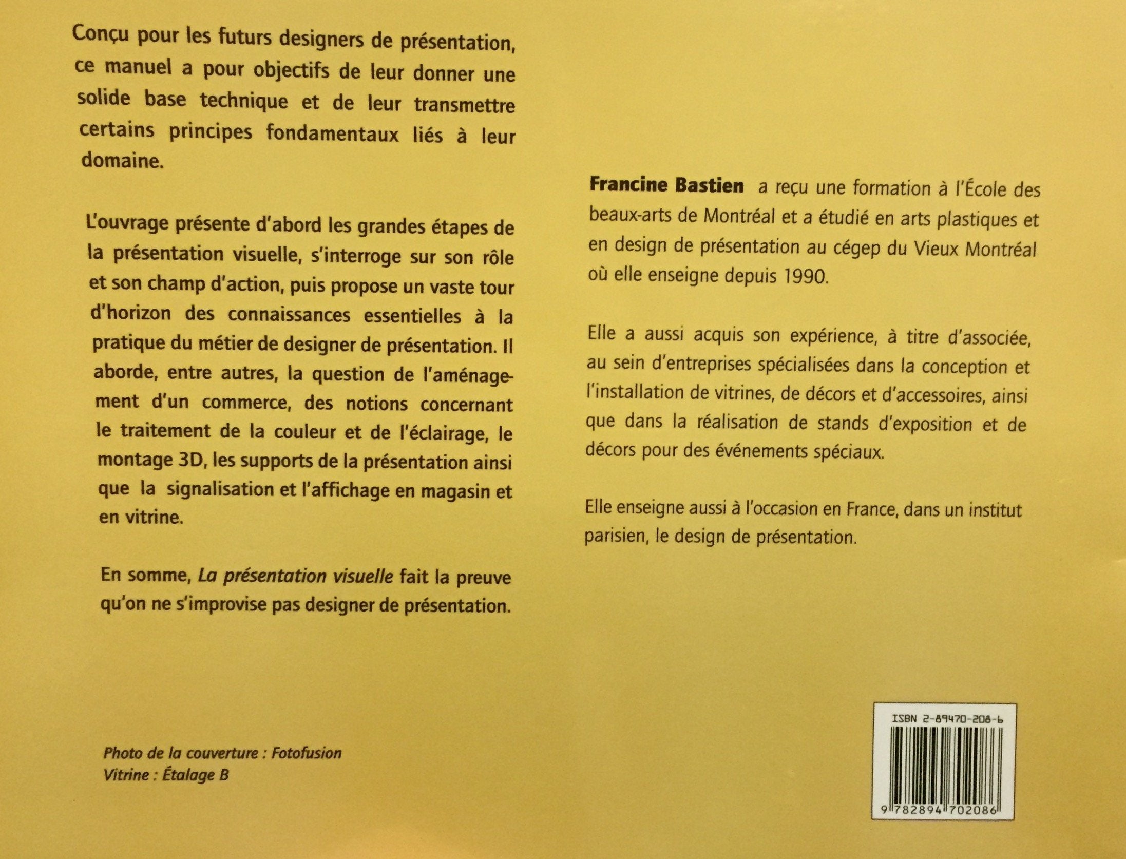La présentation visuelle (Francine Bastien)