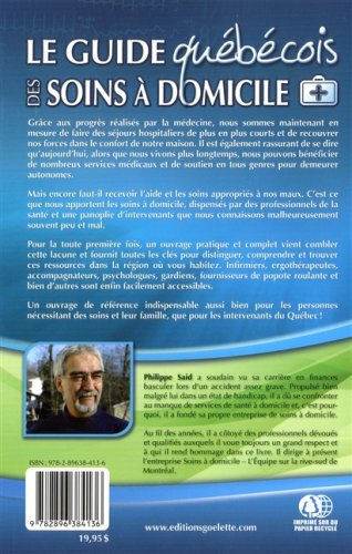 Guide québécois des soins à domicile (Philippe Said)