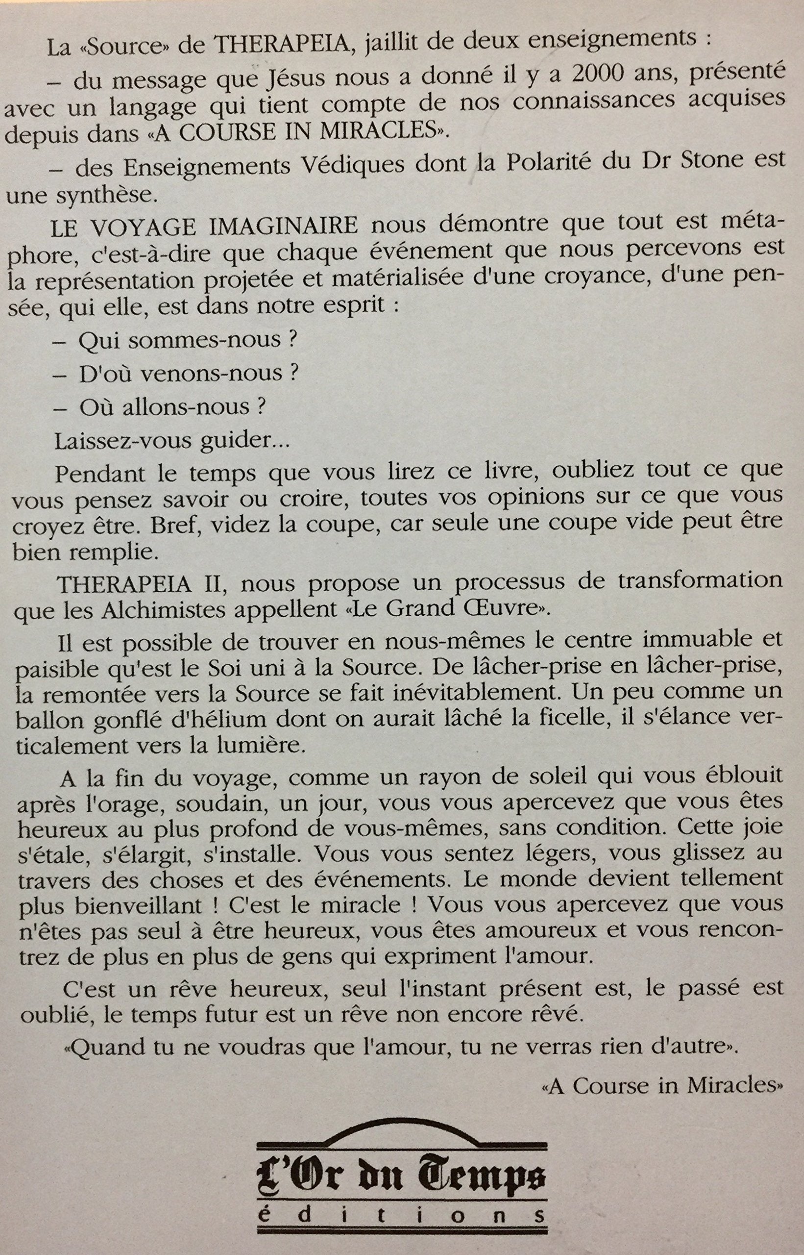 Thérapia II : Le voyage imaginaire (Michèle Rose Wainhouse)