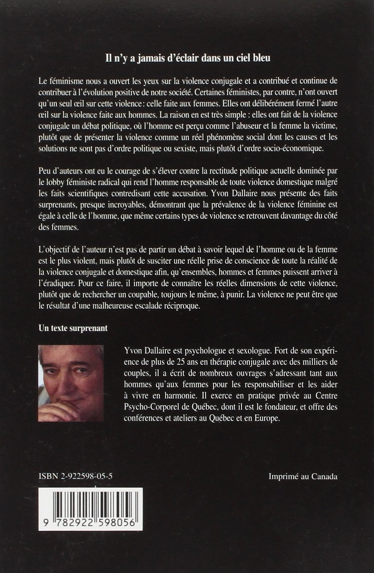 La violence faite aux hommes: Une réalité tabou et complexe (Yvon Dallaire)