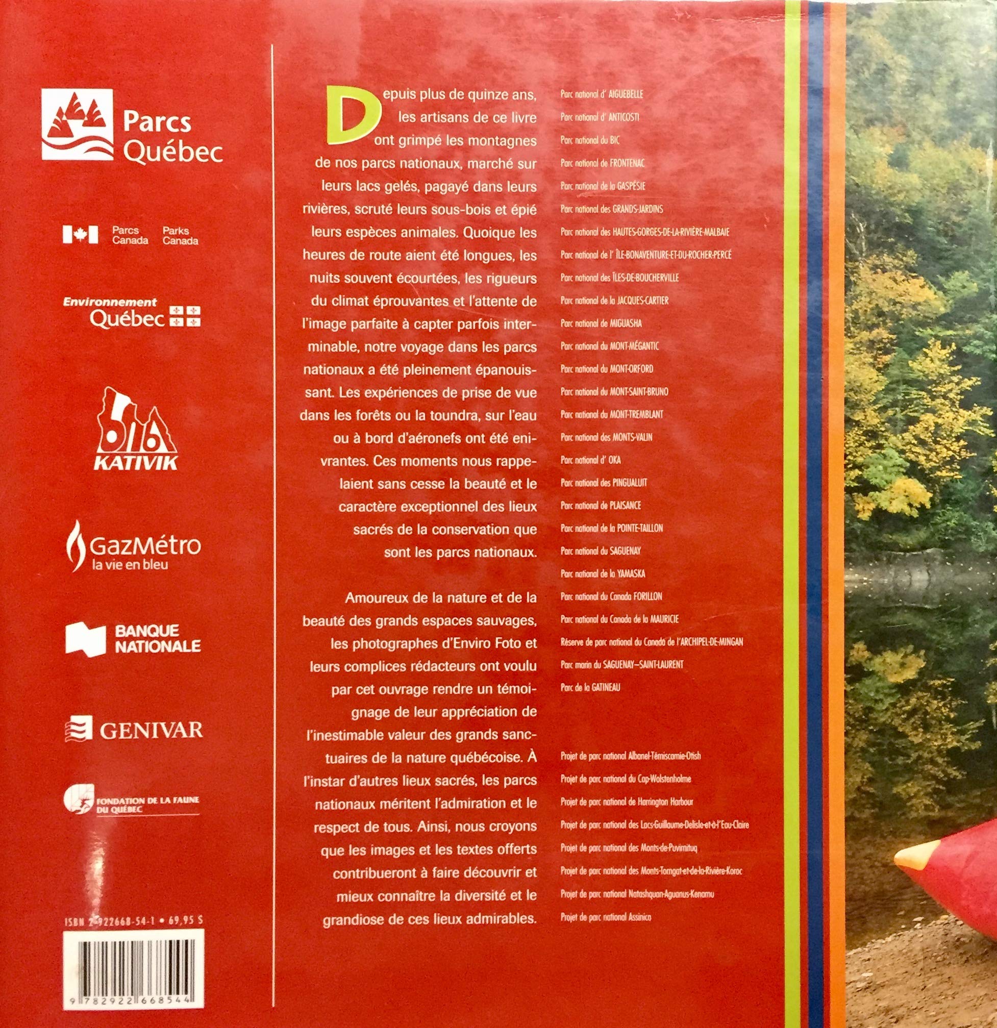 Les parcs nationaux du Québec (Enviro Foto)