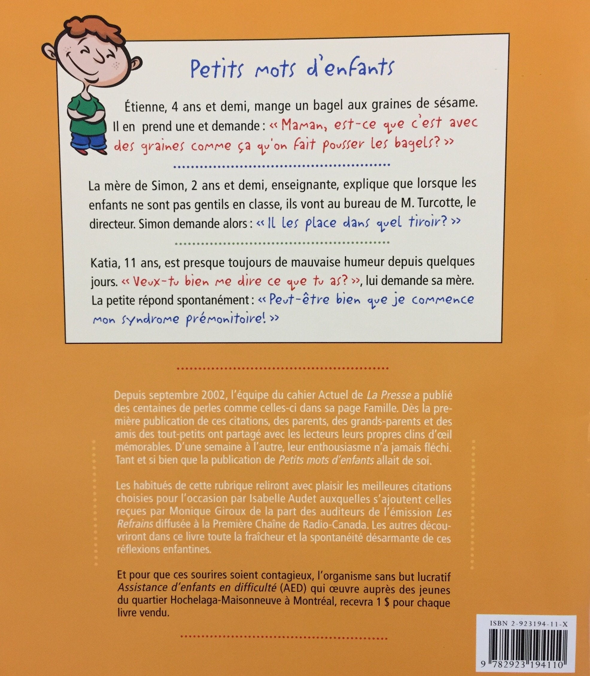 Petits mots d'enfants (Isabelle Audet)