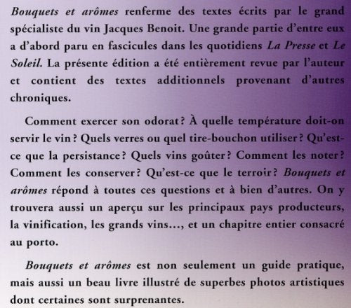 Bouquets et arômes : Savoir déguster le vin (Jacques Benoît)