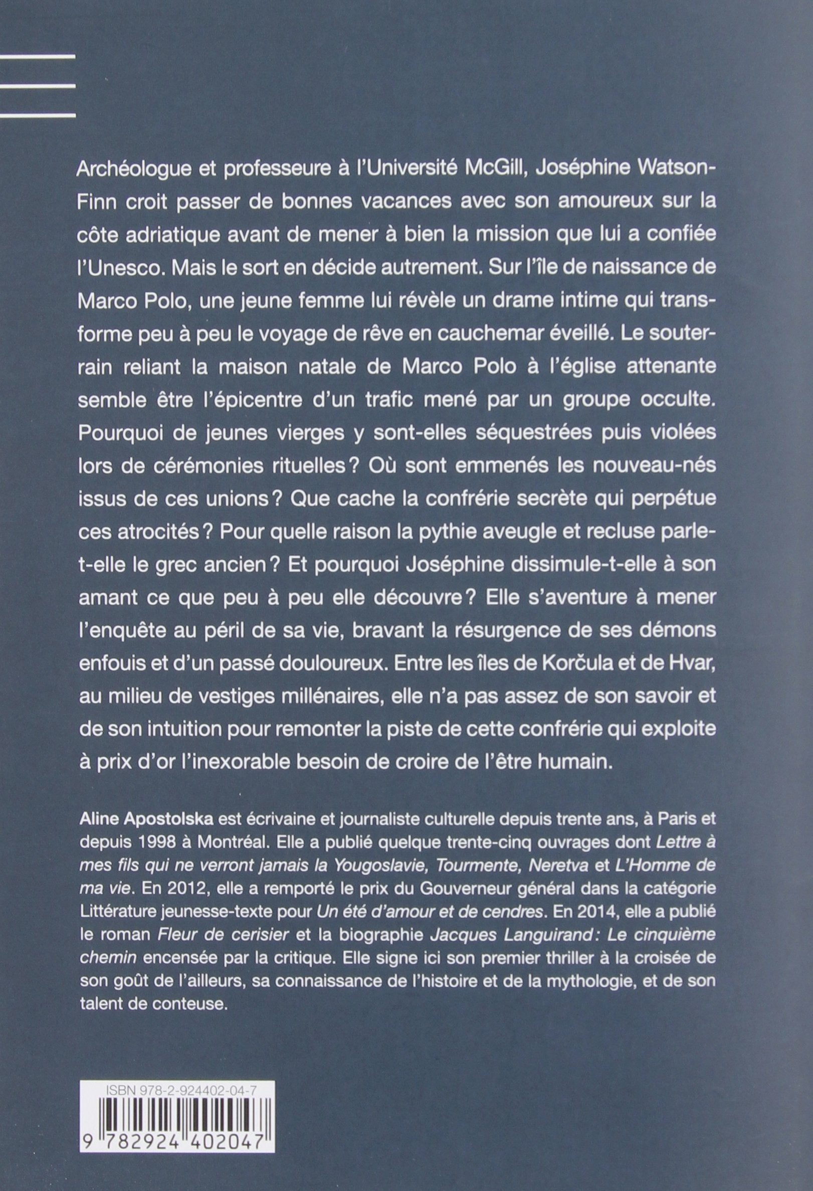 L'île noire de Marco polo (Aline Apostolska)