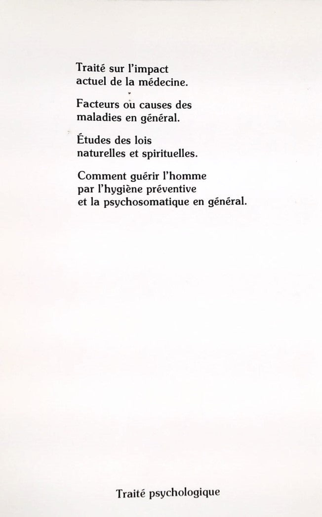 Notre médecine sociale : Une plaie qui risque d'être cancérigène (Dr. Jean Cadrin)