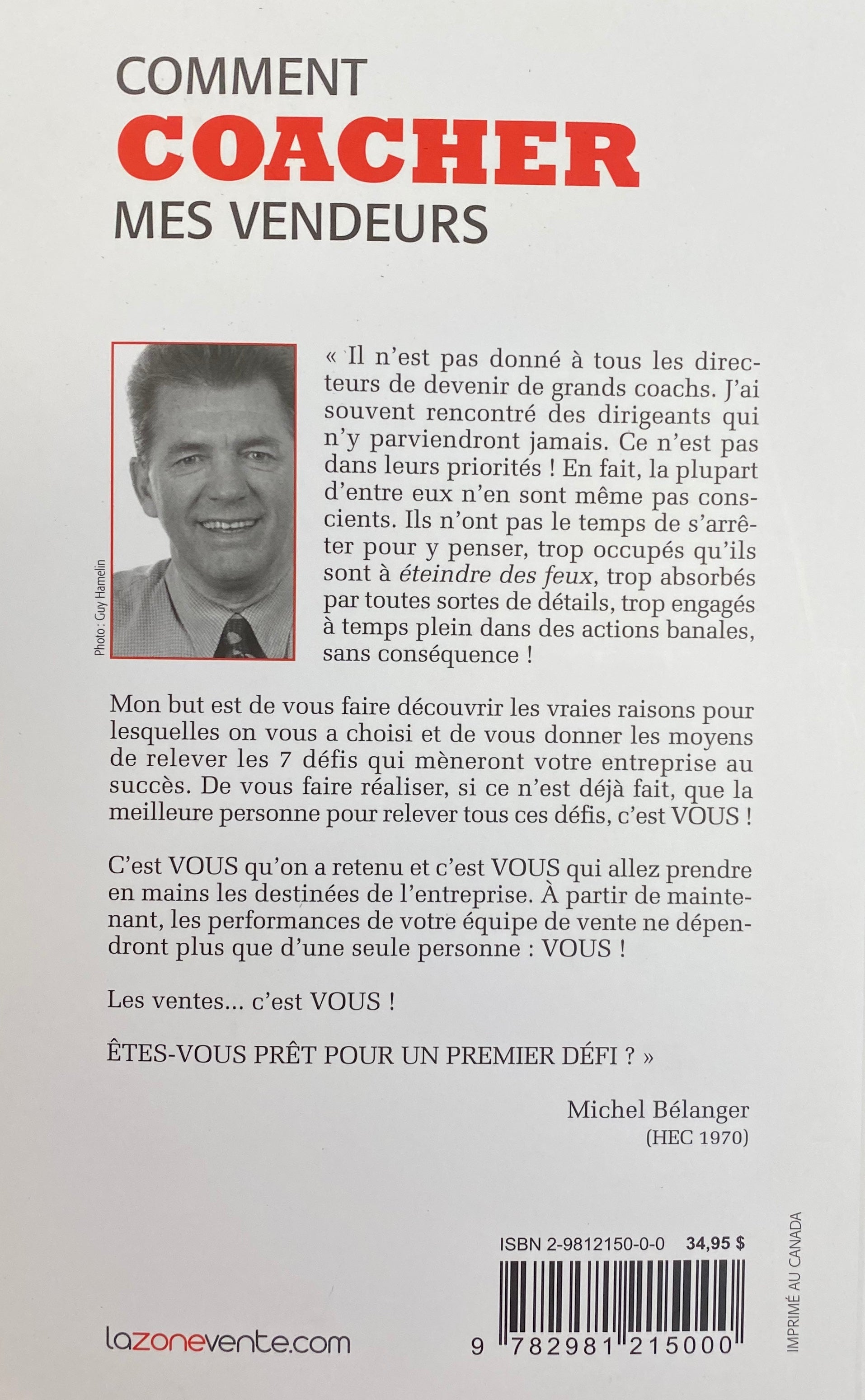 Comment coacher mes vendeurs (Michel Bélanger)
