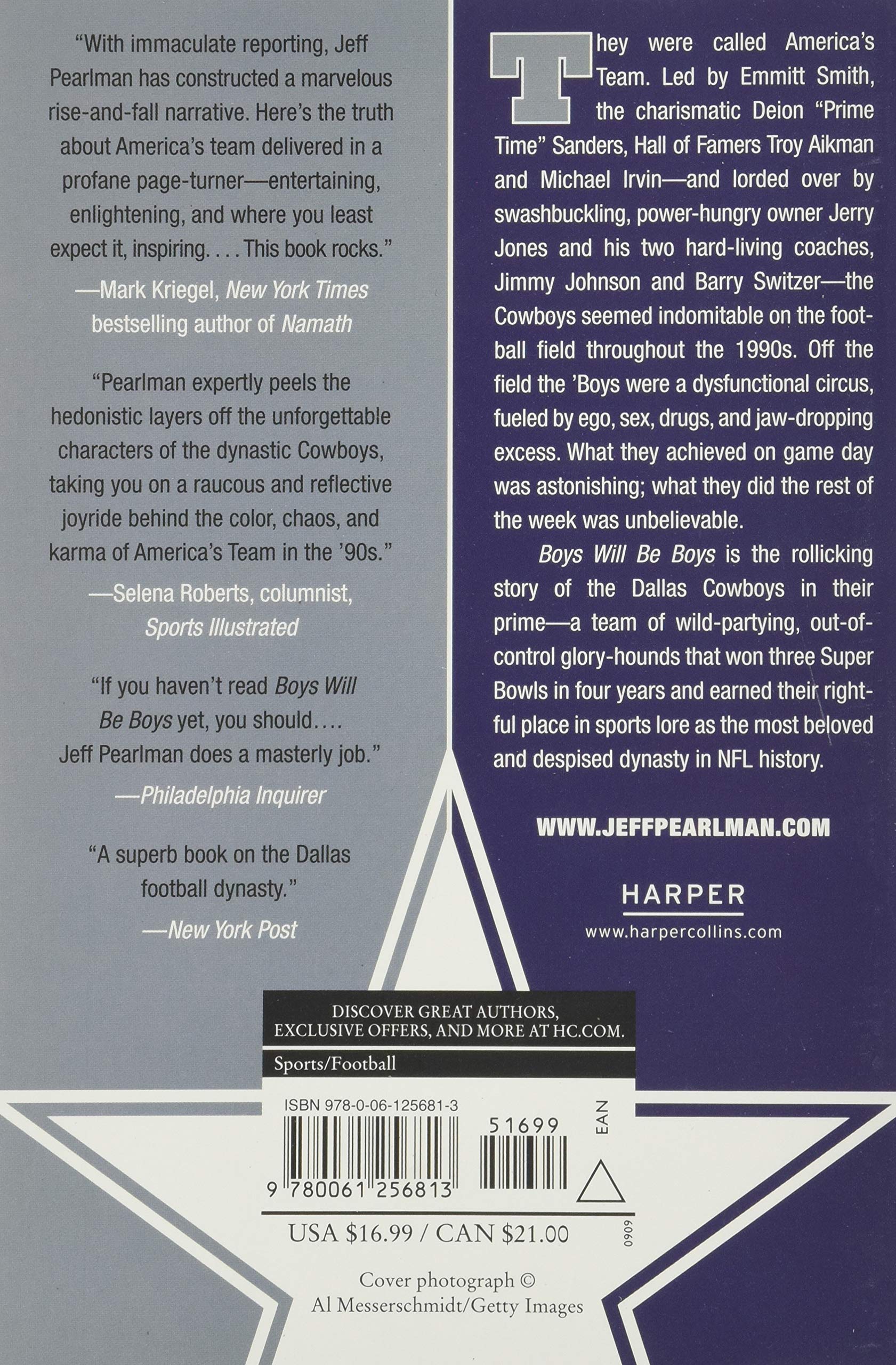 Boys Will Be Boys: The Glory Days and Party Nights of the Dallas Cowboys Dynasty (Jeff Pearlman)