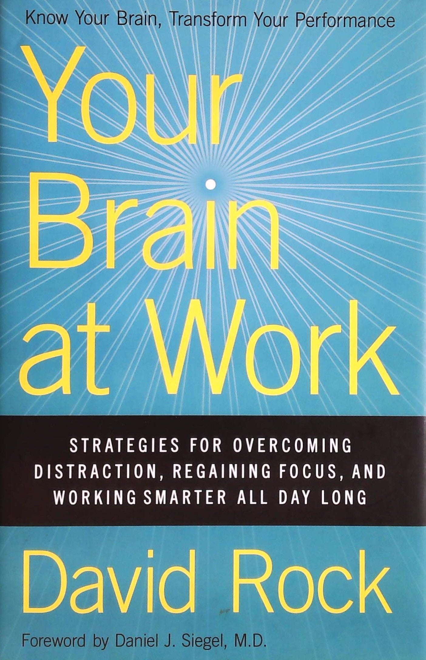 Livre ISBN  Your Brain at Work : Strategies for Overcoming Distraction, Regaining Focus, And Working Smarter All Dat Long (David Rock)