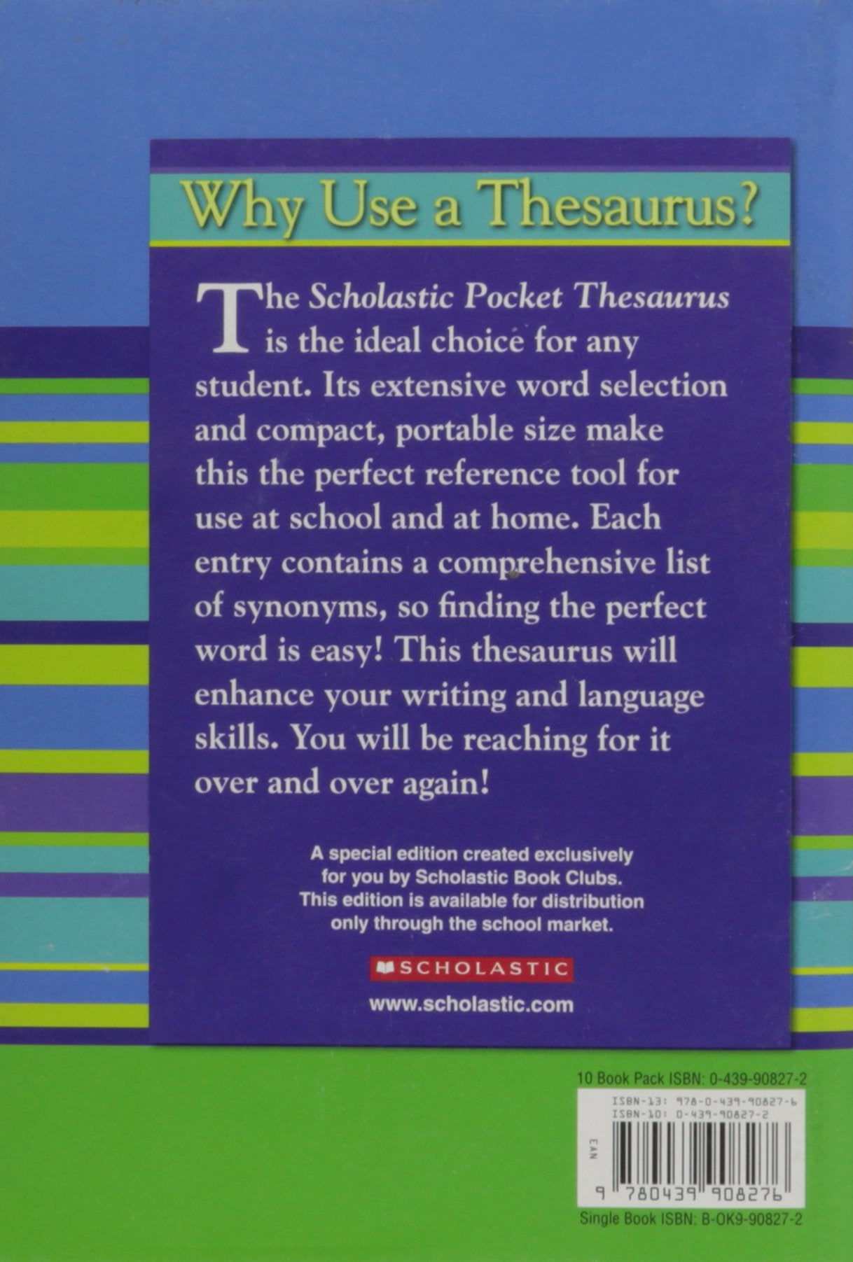 Pocket Thesaurus - Special Abridged Edition