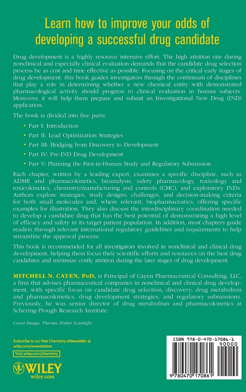 Early Drug Development: Strategies and Routes to First-in-Human Trials (Mitchell N. Cayen)