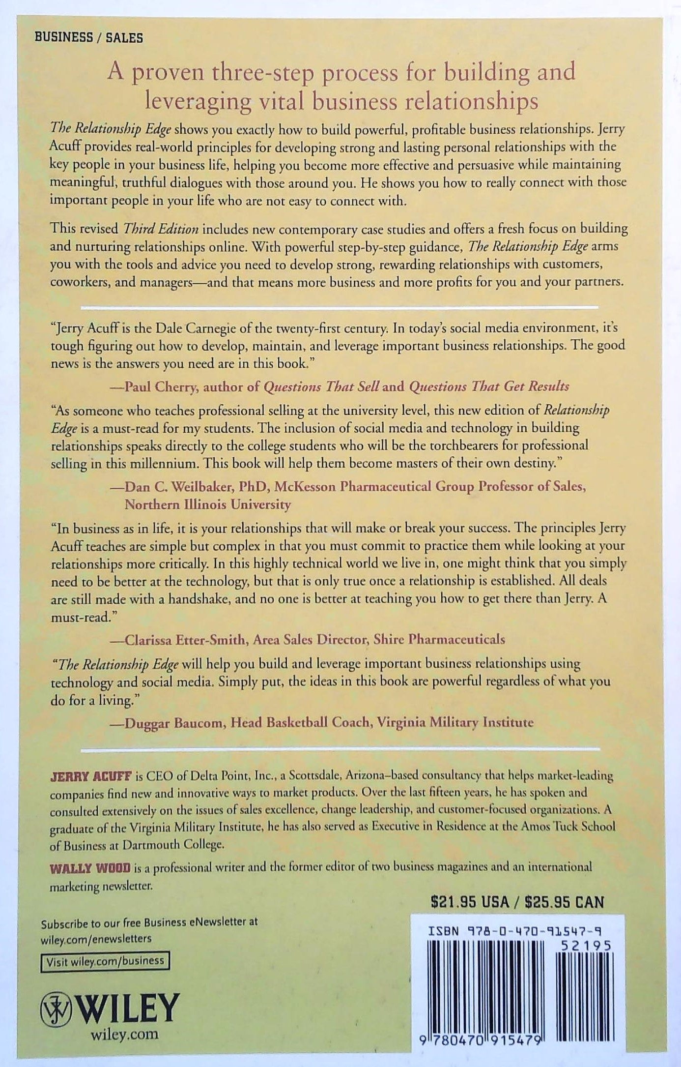 The Relationship Edge: The Key to Strategic Influence and Selling Success (Jerry Axuff)