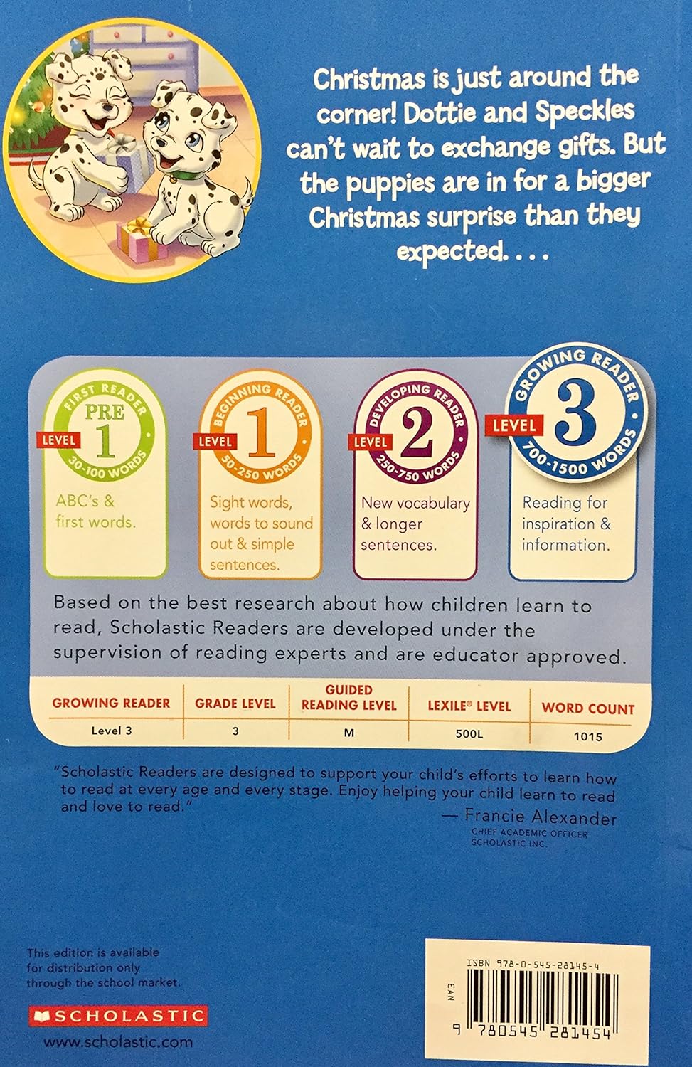 Scholastic Reader Level 3 : Puppy In My Pocket : A Very Merry Christmas