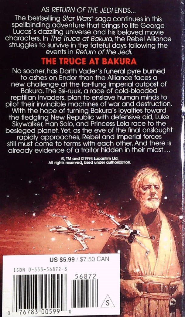 Star Wars : The Truce at Bakura (Kathy Tyers)