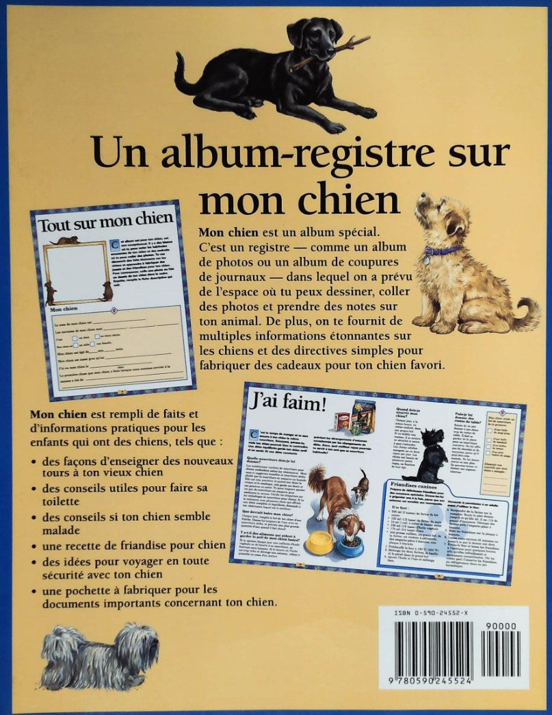 Mon chien : Un album de dessins, de photos et de faits (Marylin Baillie)