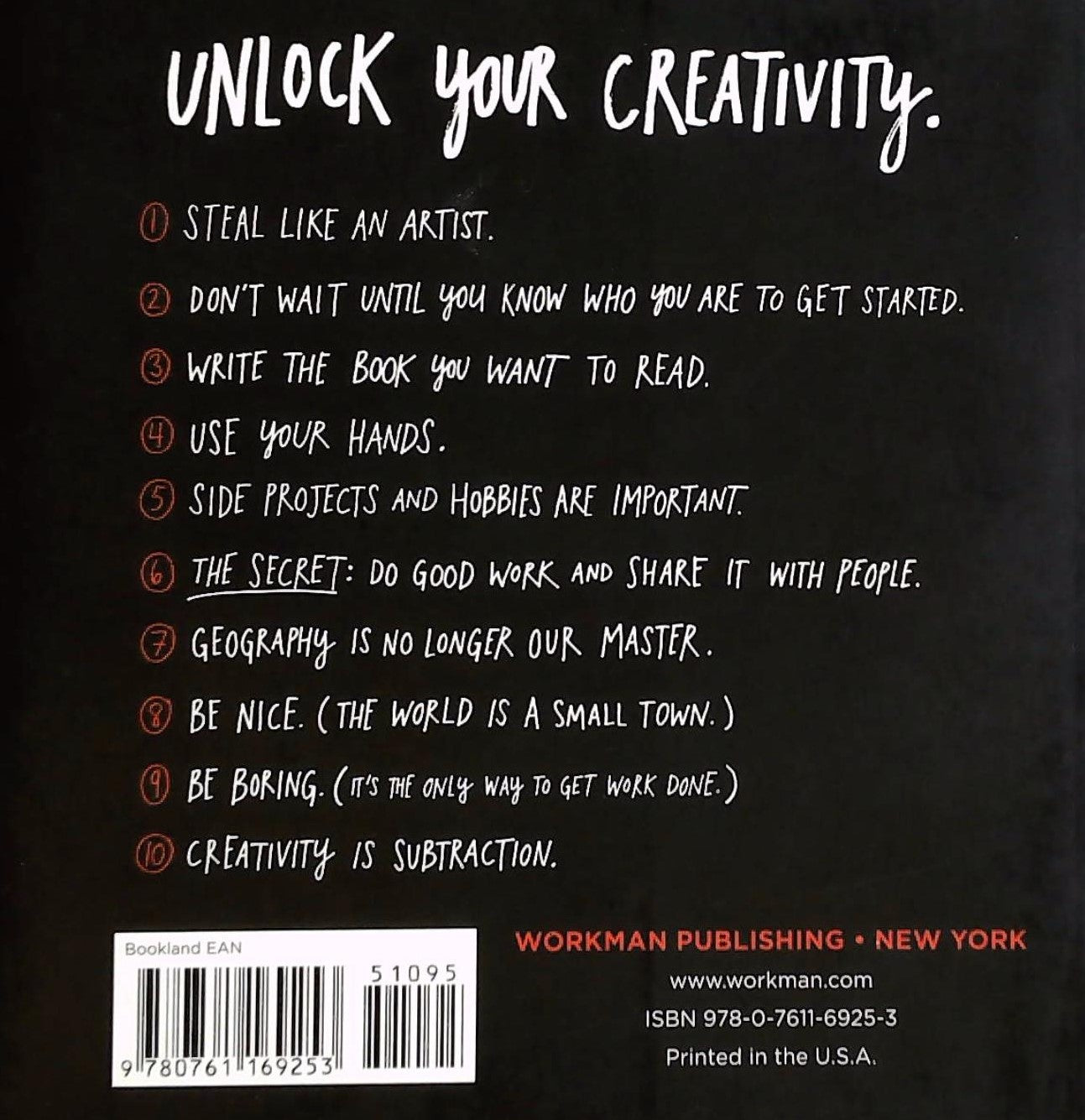 Steal Like an Artist : 10 Things Nobody Told You About Being Creative (Austin Kleon)