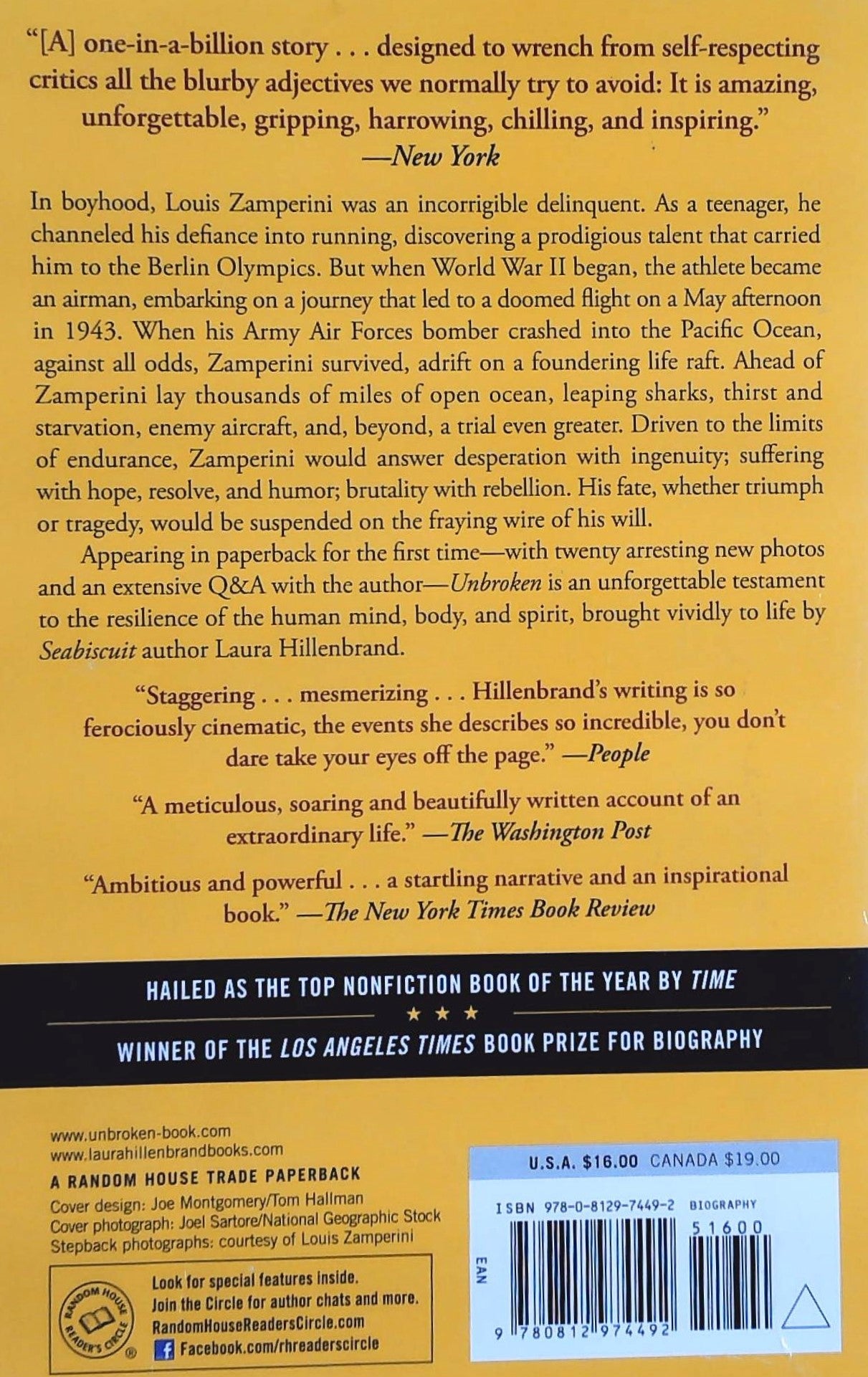 Unbroken : A world War II Story of Survival, Resilience, and Redemption (Laura Hillenbrand)