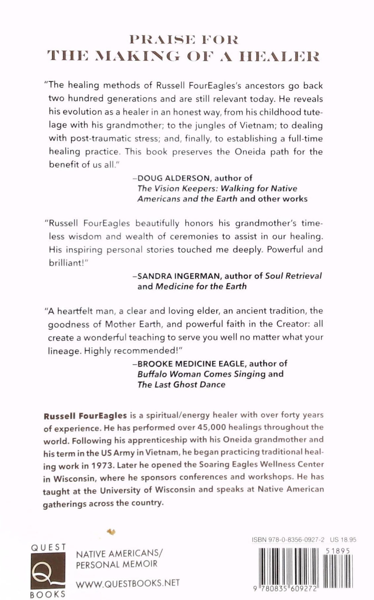 The Making of a Healer: Teachings of My Oneida Grandmother (Russell Foureagles)