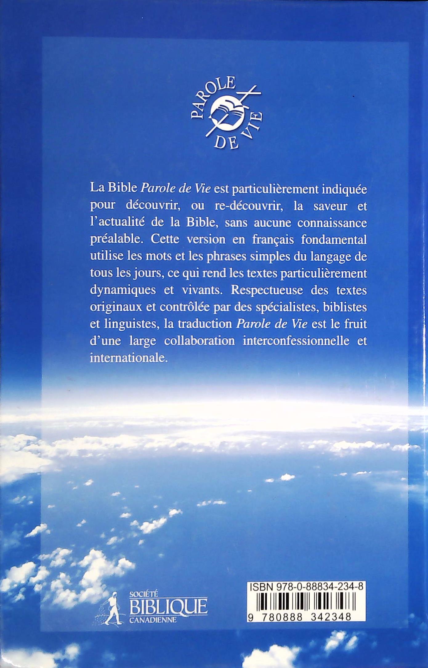 La bible (Société Biblique Canadienne)