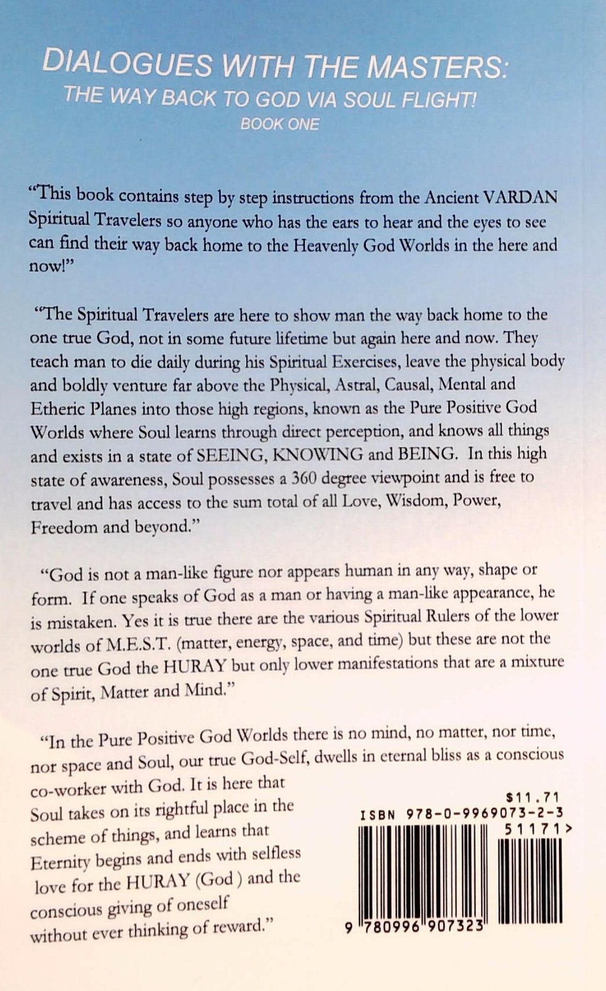 Dialogues with the Masters: The Way Back to God via Soul Flight! (Allen Feldman)