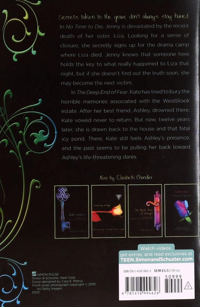 Dark Secrets # 2 : No Time to Die - The Deep End of Fear (Elizabeth Chandler)