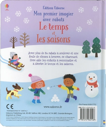 Mon premier imagier à rabats : Le temps et les saisons (Holly Bathie)