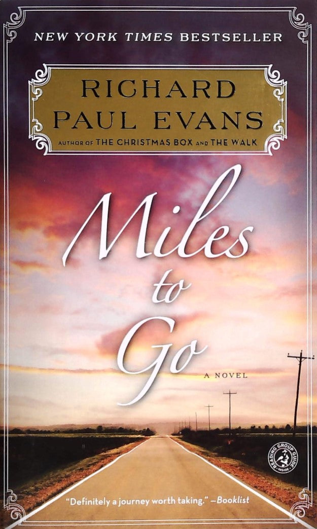 Livre ISBN 1476718636 Miles to Go (Richard Paul Evans)