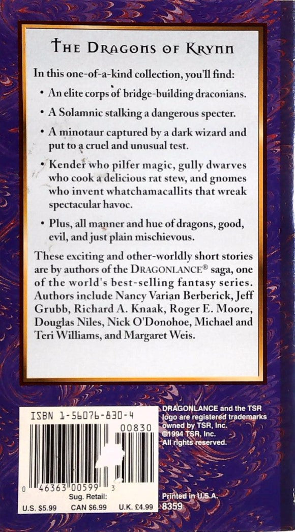 Dragon Lance : The Dragons of Krynn (Margaret Weis)