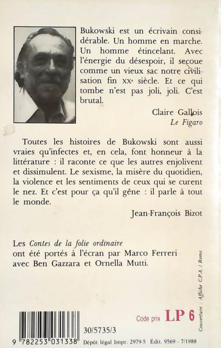 Contes de la folie ordinaire (Charles Bukowski)