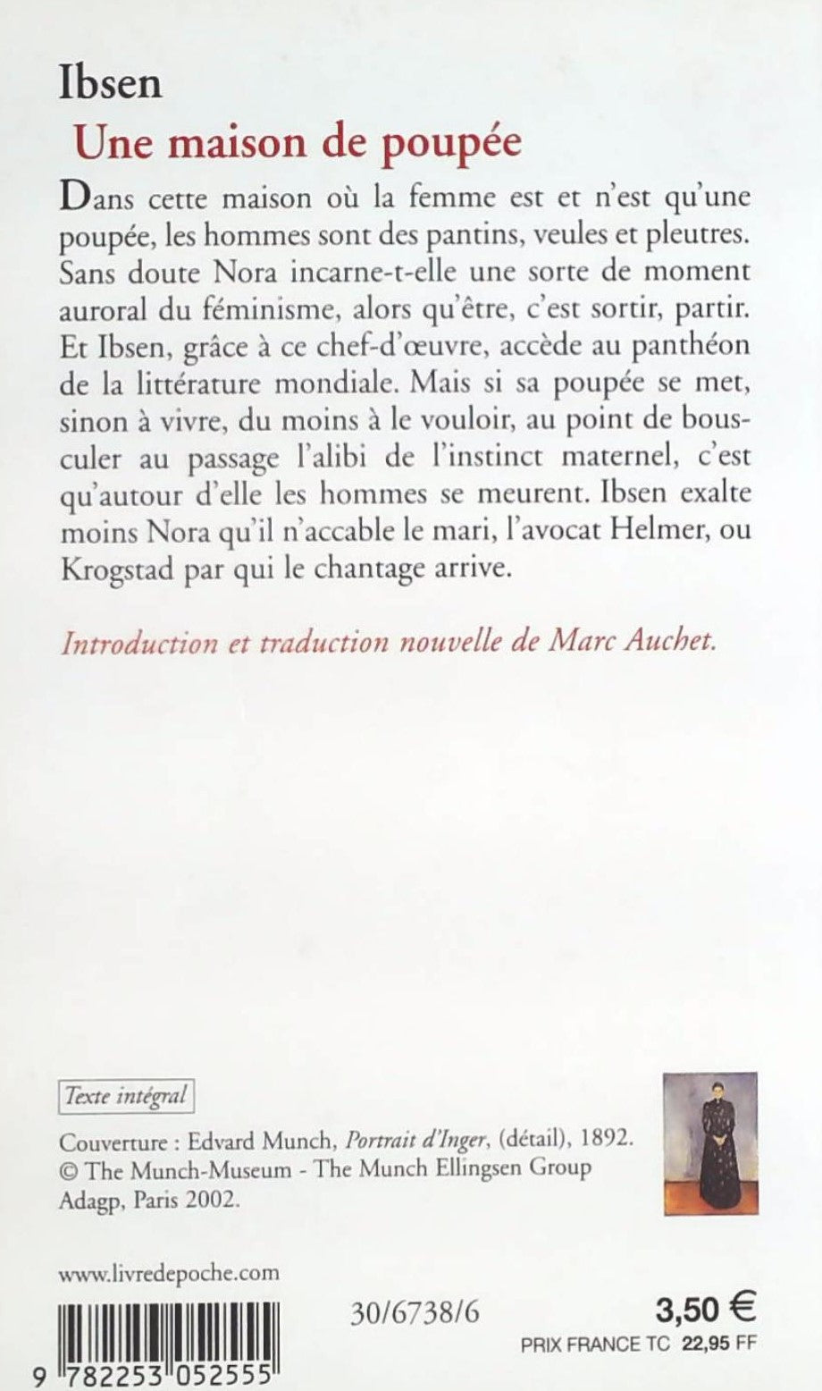 Classiques de poche : Une maison de poupée (Henrik Ibsen)