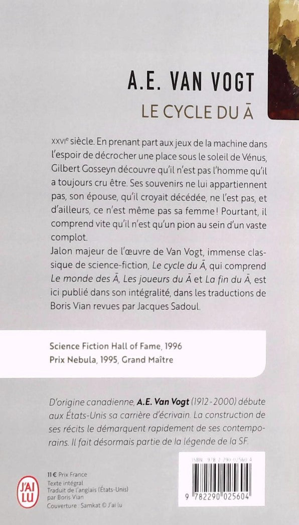 Le cycle du Ā (A.E. Van Vogt)