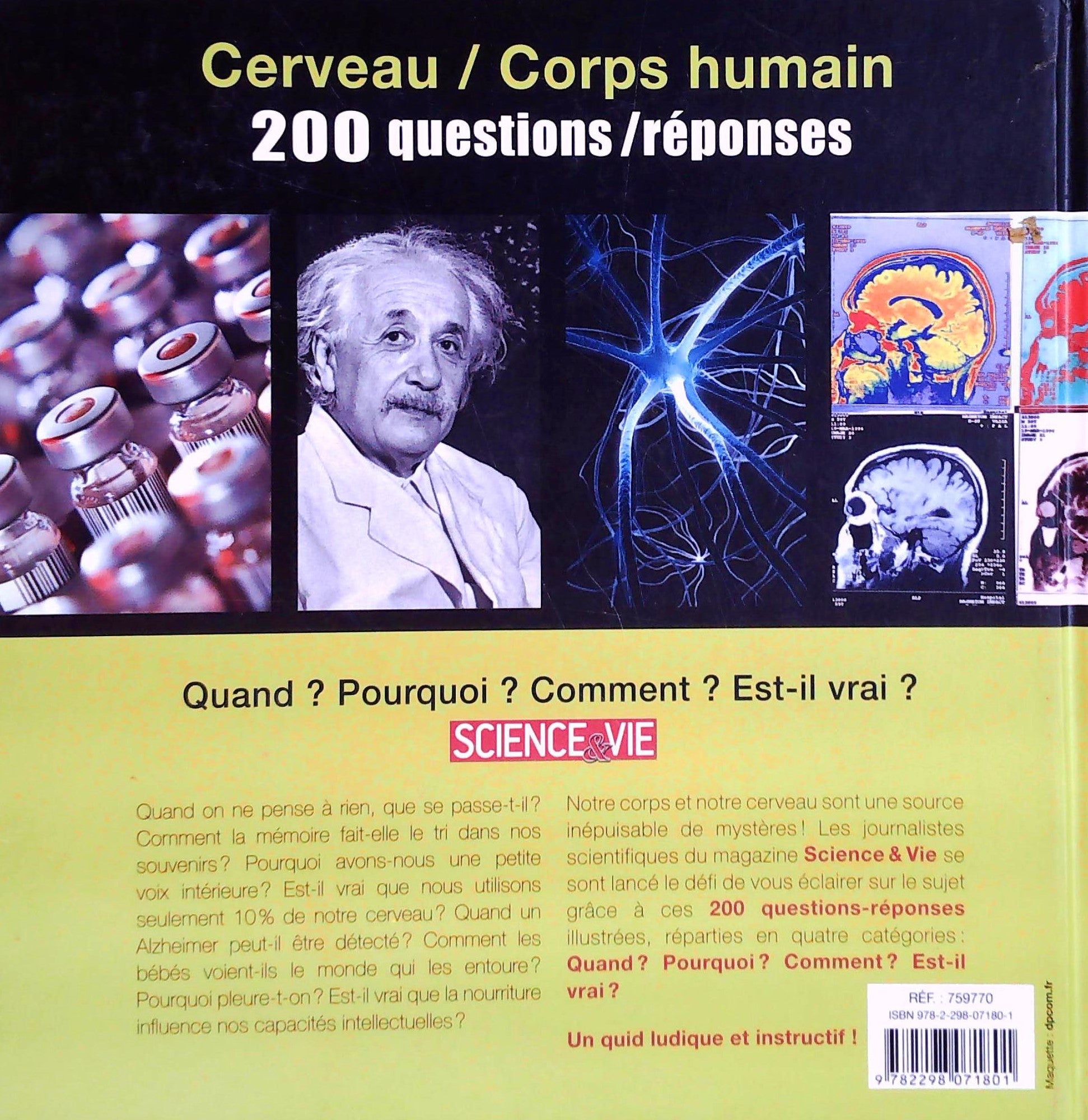 Science&Vie : Cerveau, corps humain : 200 questions réponses