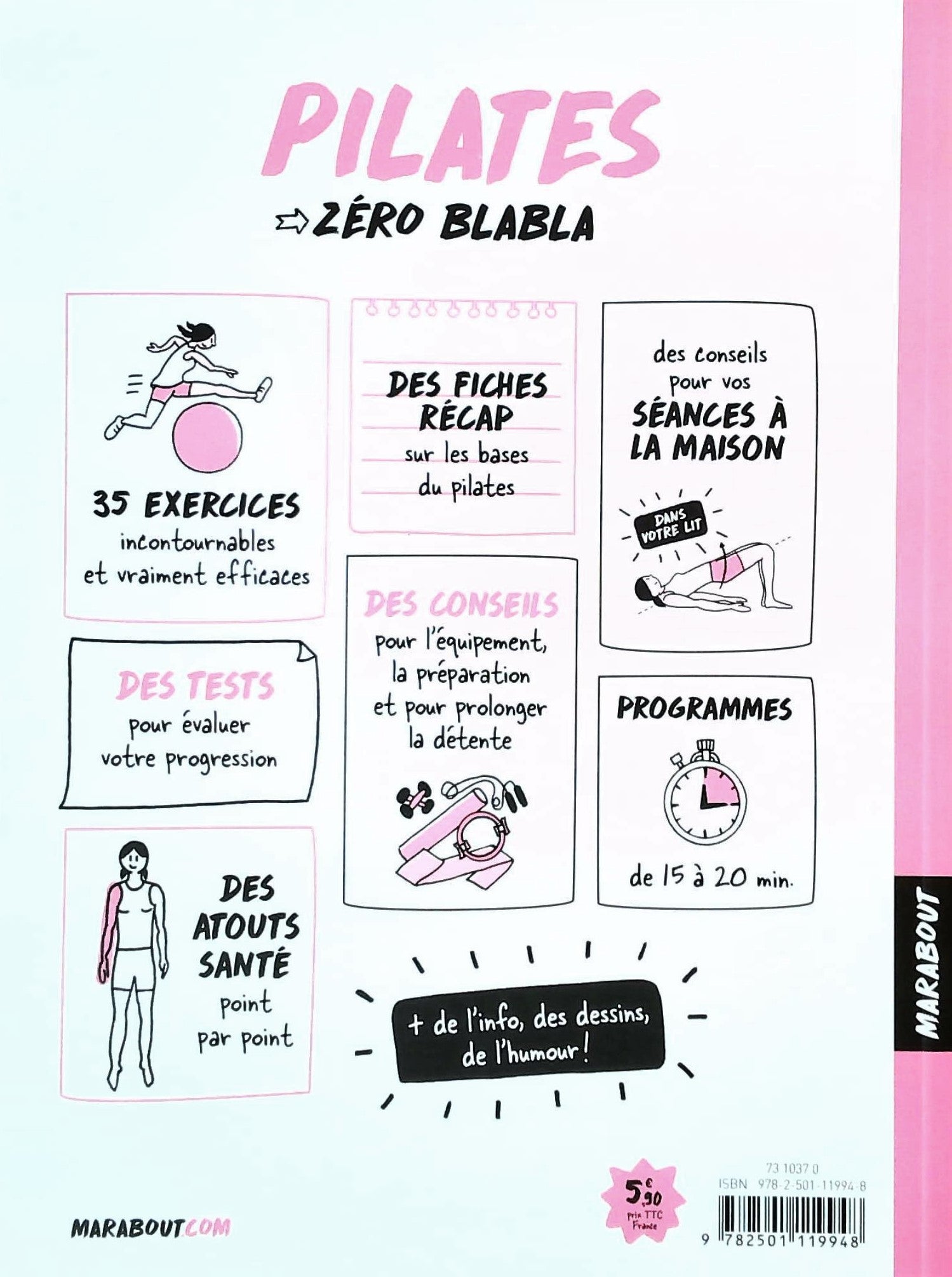 Zéro Blabla : Pilates : Souplesse & Tonicité pour débutants (Shirley Coillot)