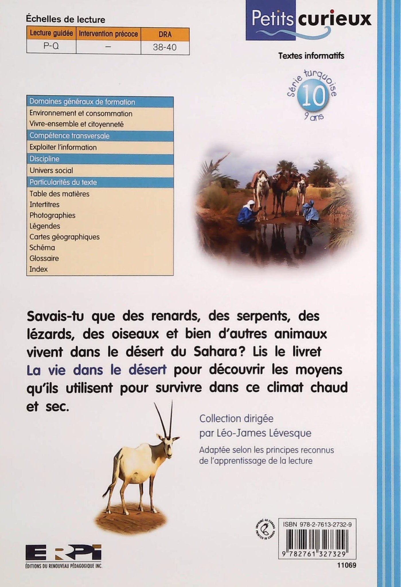 Petits Curieux (Série turquoise) # 10 : La vie dans le désert (Avelyn Davidson)