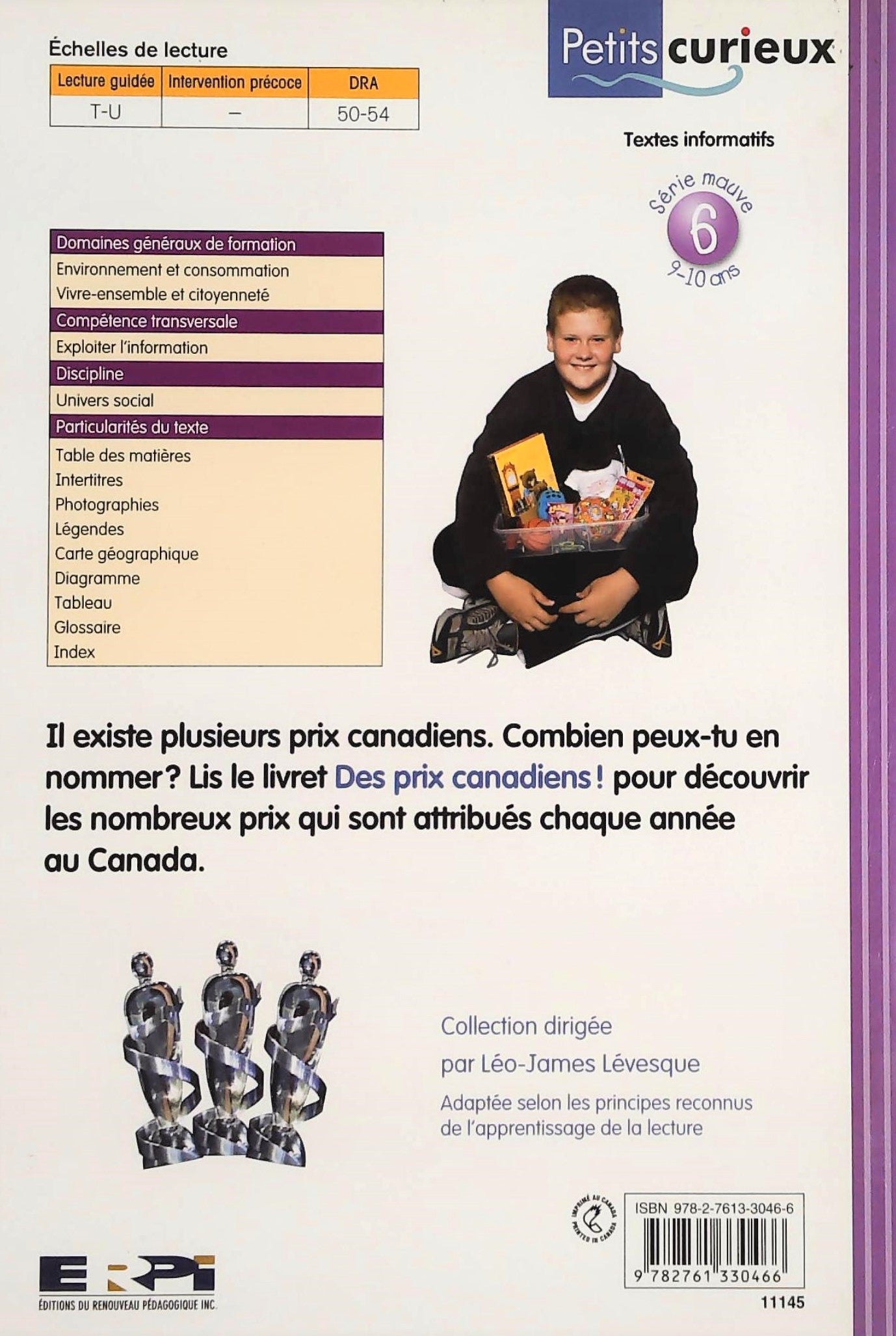 Petits Curieux (série mauve) # 6 : Des prix canadiens! (Léo-James Lévesque)