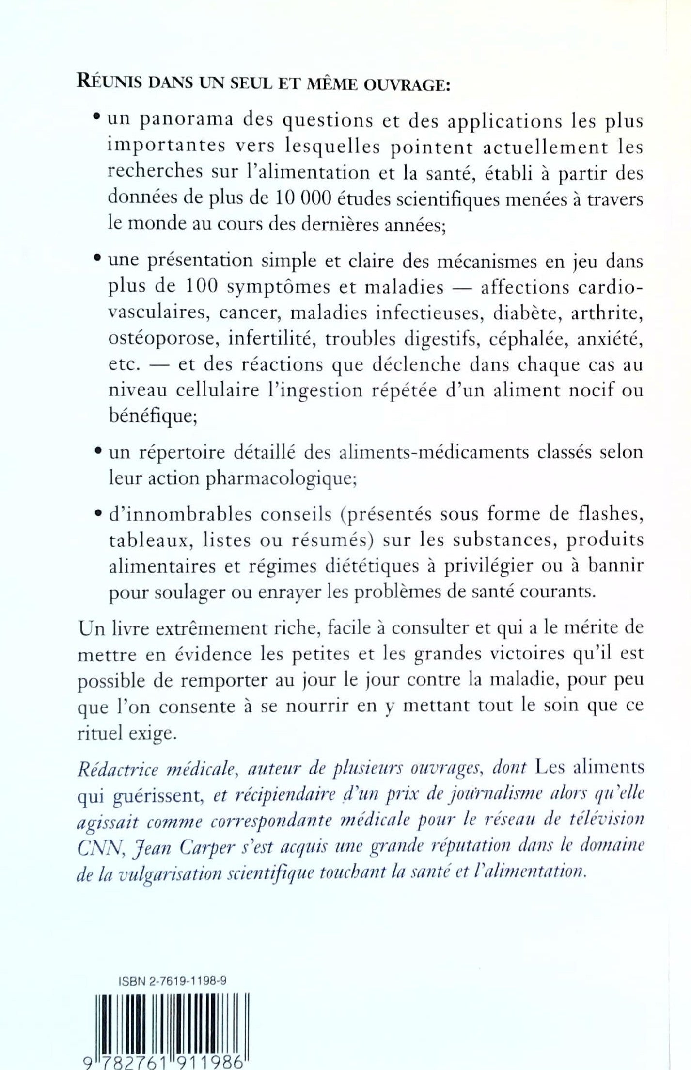 Les aliments et leurs vertus (Jean Carper)