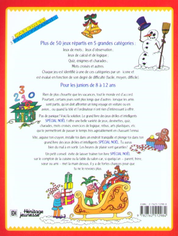 Spécial Noël : le grand livre des jeux drôles et intelligents