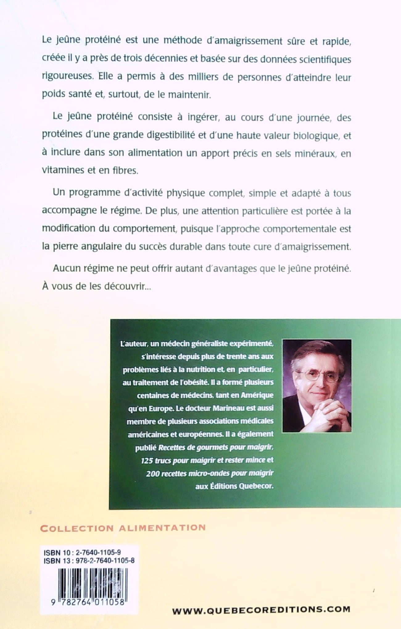 Le jeune protéiné : Maigrir rapidement et sûrement (Dr Jean-Marie Marineau)