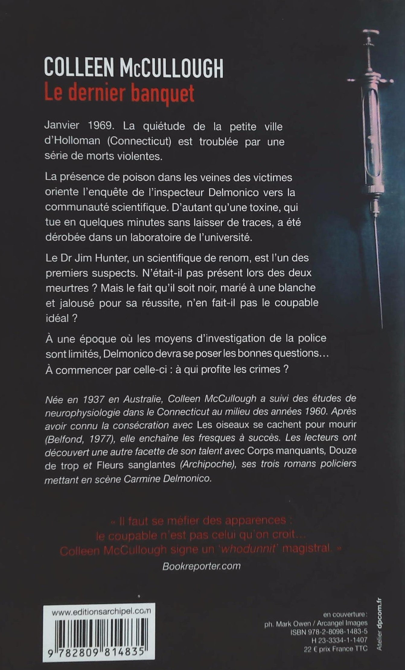 Le dernier banquet : Une enquête de l'inspecteur Delmonico (Colleen McCullough)