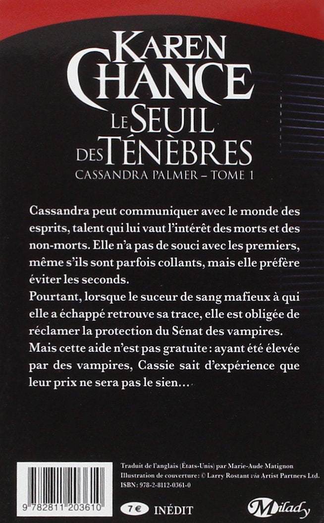 Cassandra Palmer # 1 : Le seuil des ténèbres (Karen Chance)