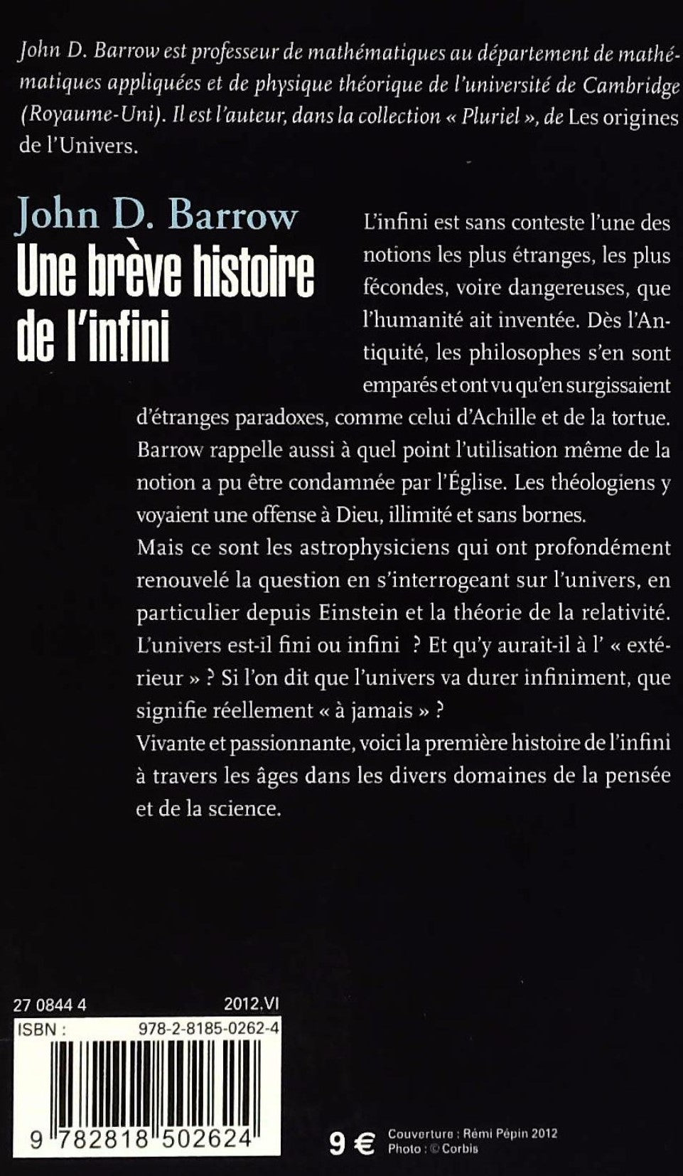 Une brève histoire de l'infini (John D. Barrow)