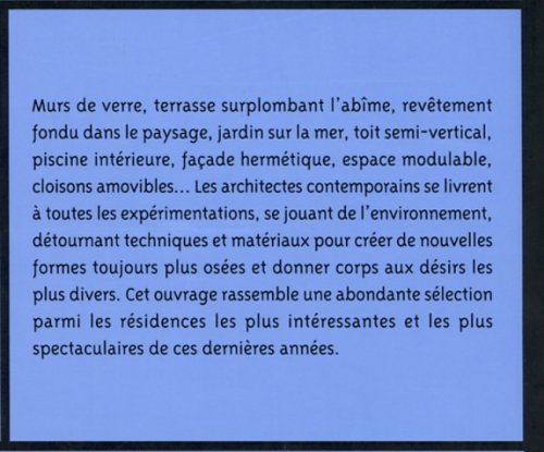 Maisons d'architectes